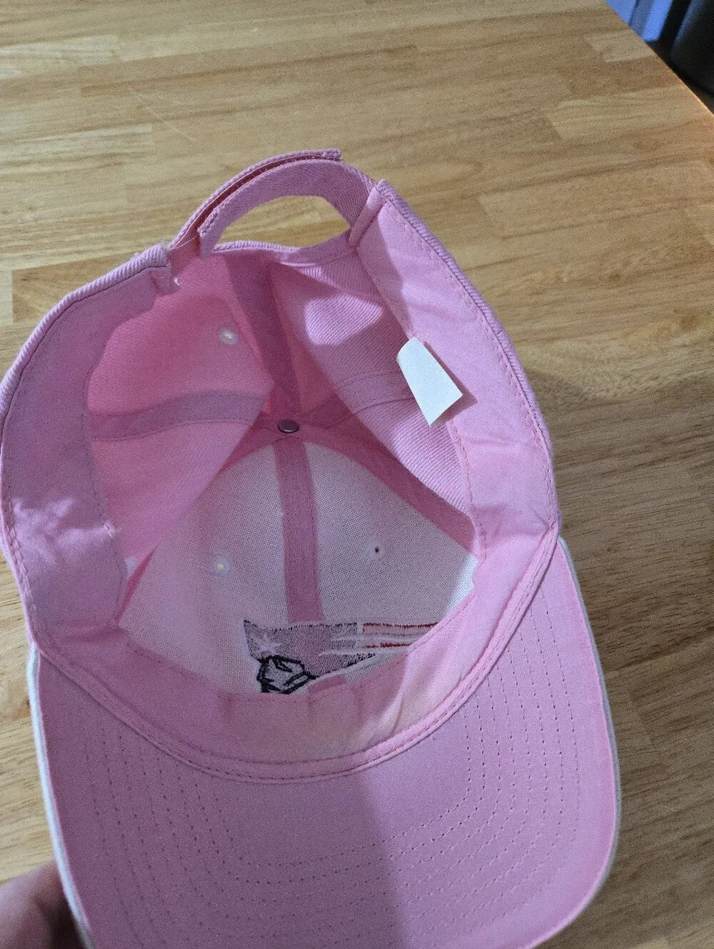 Pink New England Patriots Logo Baseball Cap